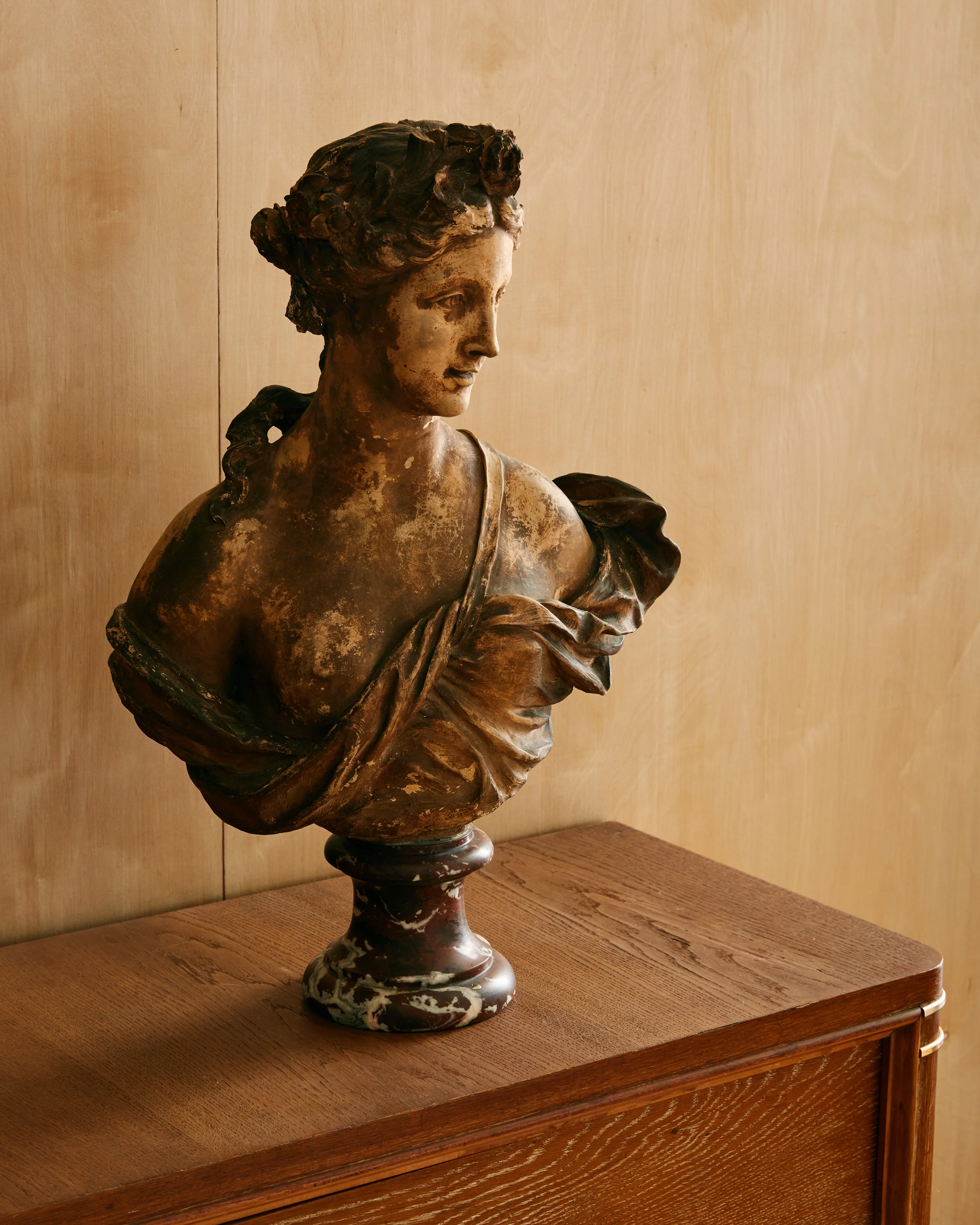 19TH CENTURY FRENCH SCHOOL TERRACOTTA BUST - Image 5