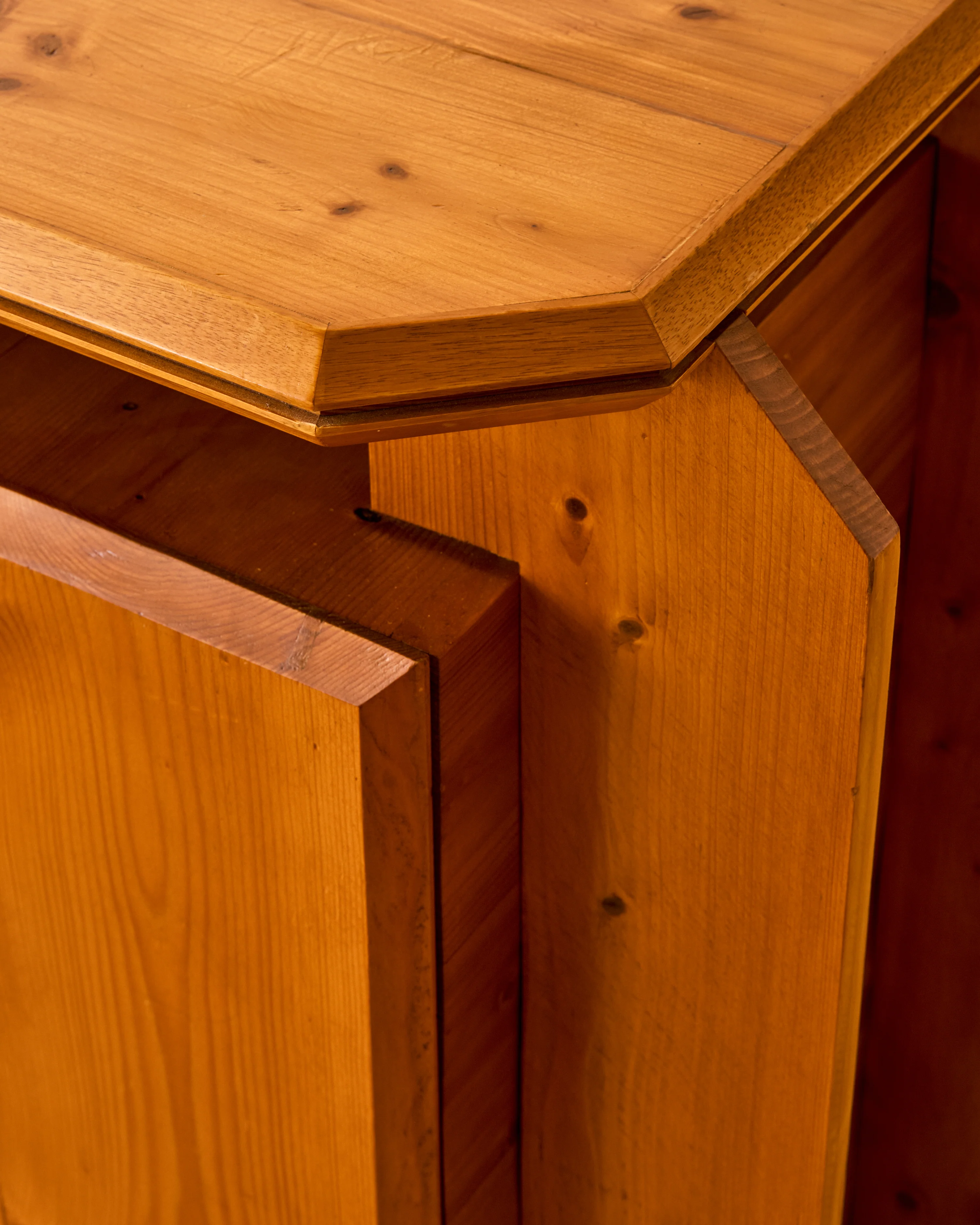 ALAIN MARCOZ PINE SIDEBOARD C. 1970 - Image 8