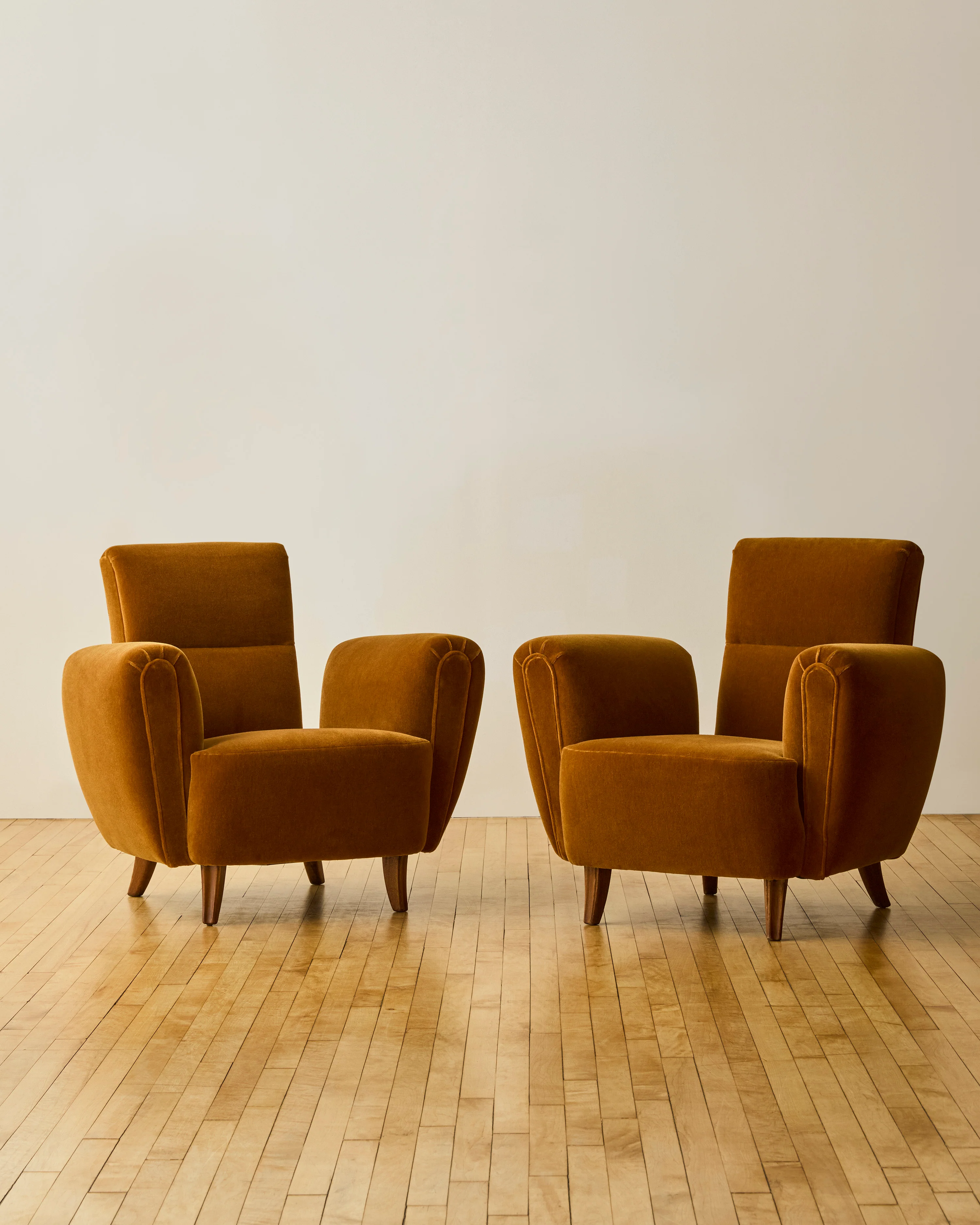 PAIR OF FLOATING ARM DECO LOUNGE CHAIRS C. 1940'S - Image 6