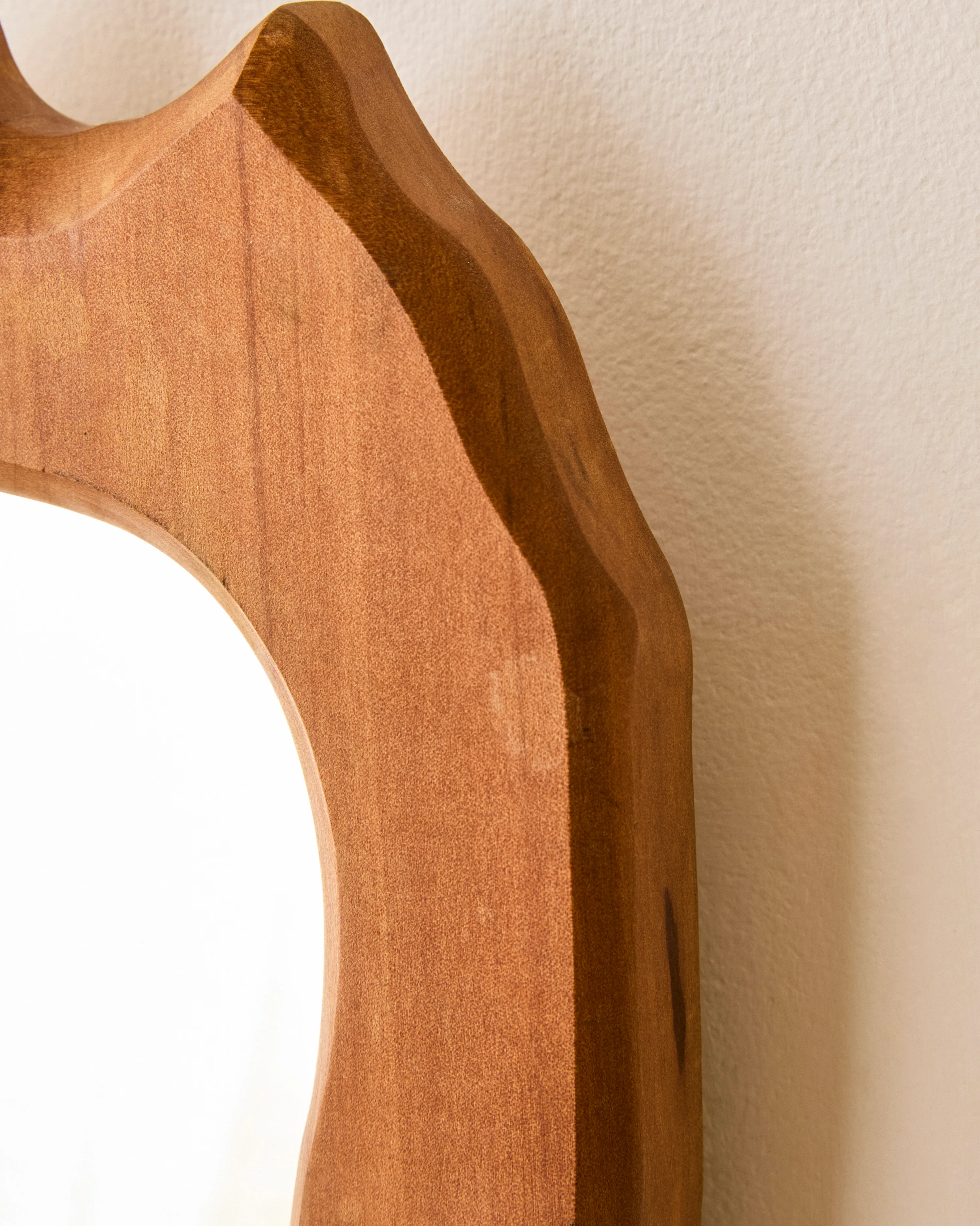PETITE ARTISAN MADE WOOD MIRROR - Image 6