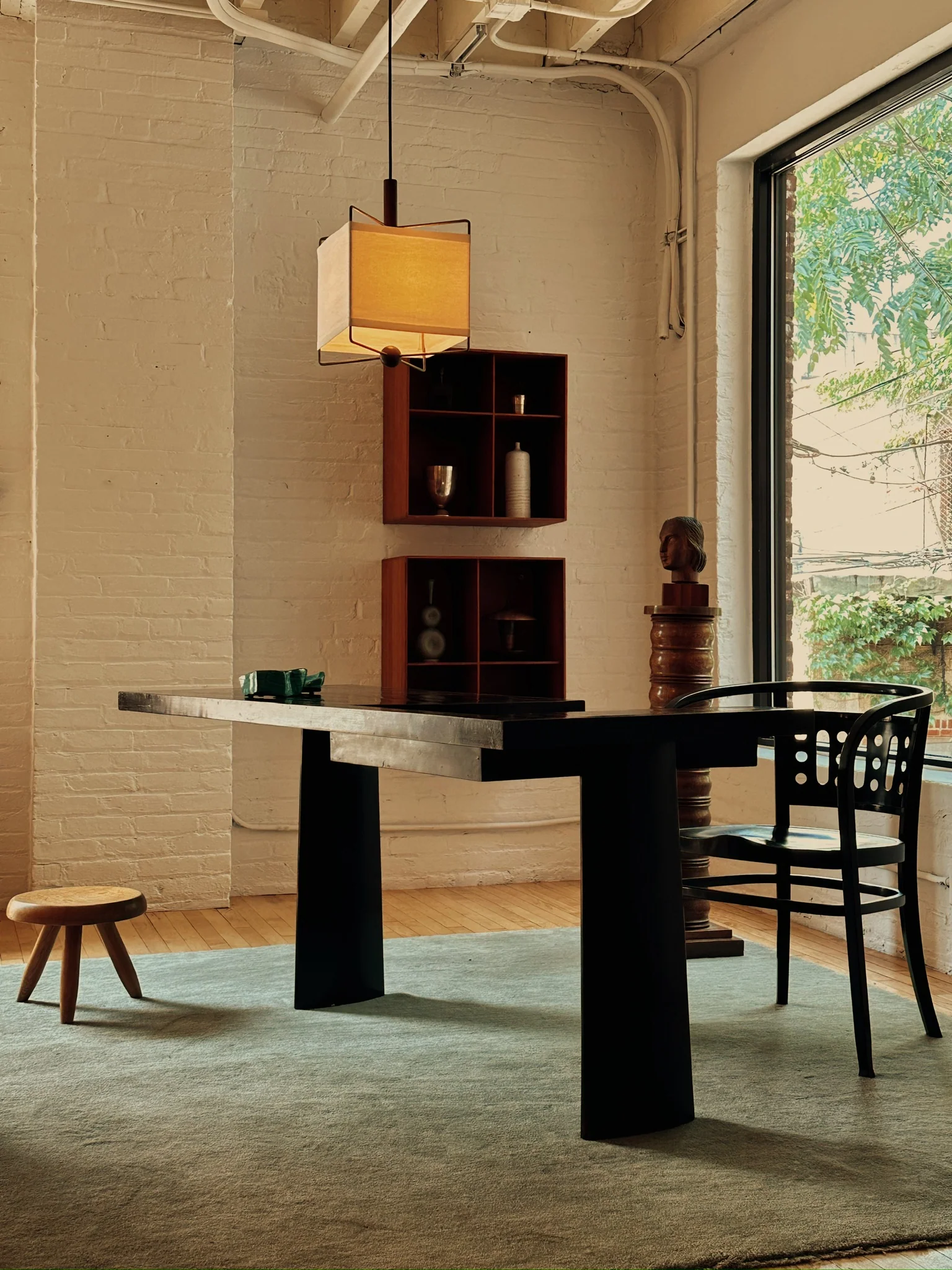 RARE AHMEDABAD CONSOLE/DESK BY BALKRISHNA DOSHI & LE CORBUSIER - Image 10