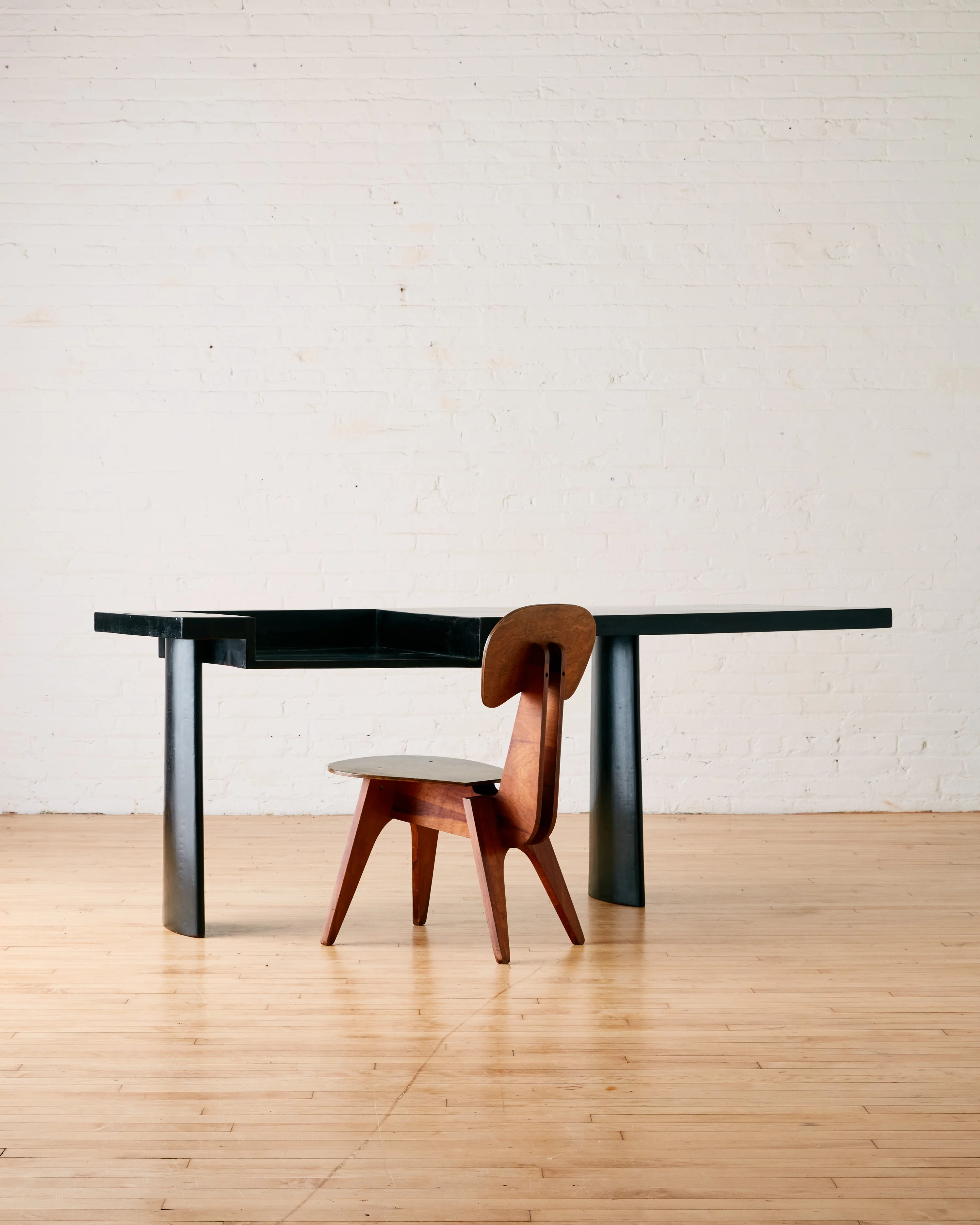 RARE AHMEDABAD CONSOLE/DESK BY BALKRISHNA DOSHI & LE CORBUSIER - Image 3