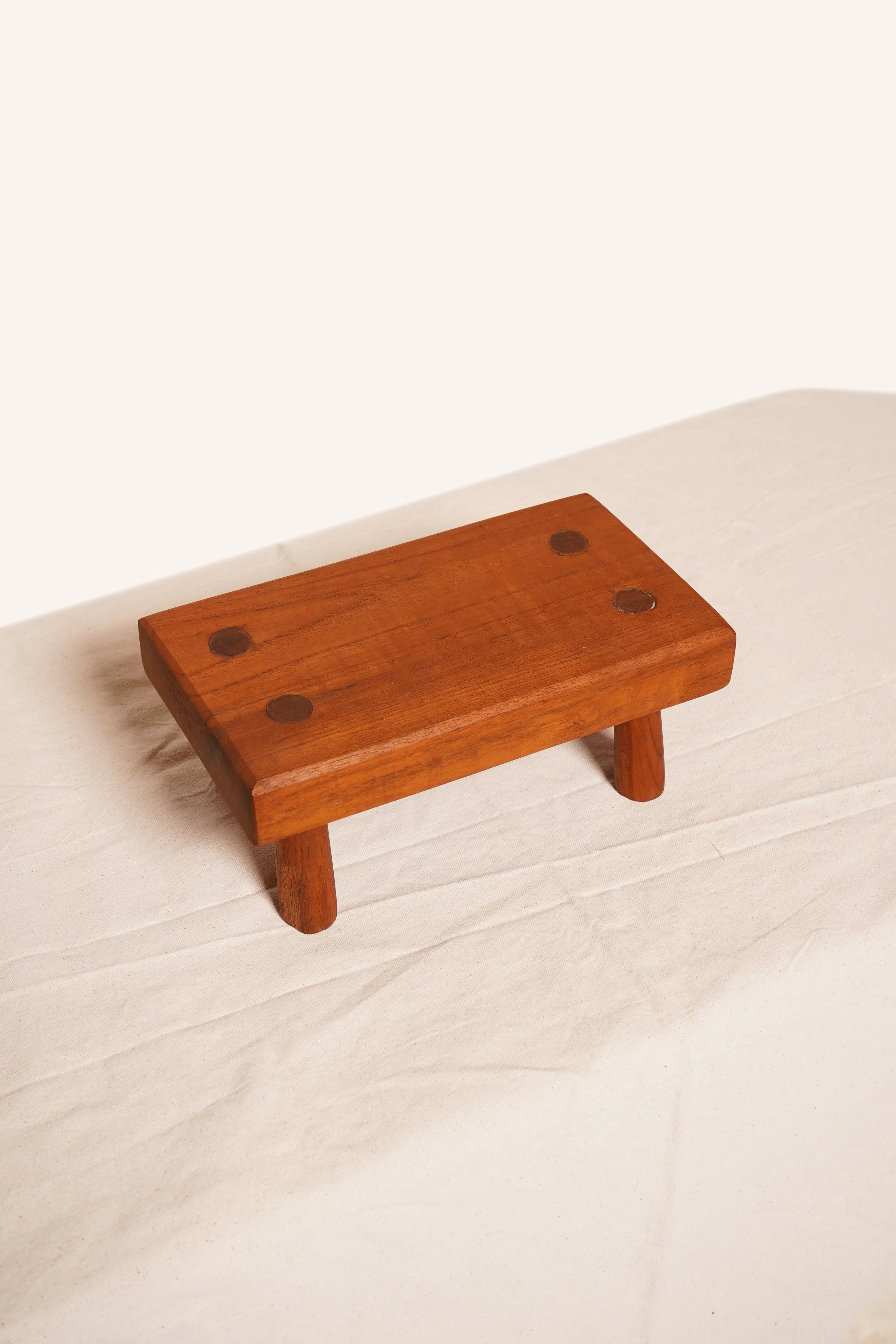 Small Wood Stool - Image 3
